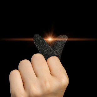 Anti -sweat -proof finger professional mobile game gaming glove gaming position artifact 24 -pin silver fiber eating chicken finger set to wholesale